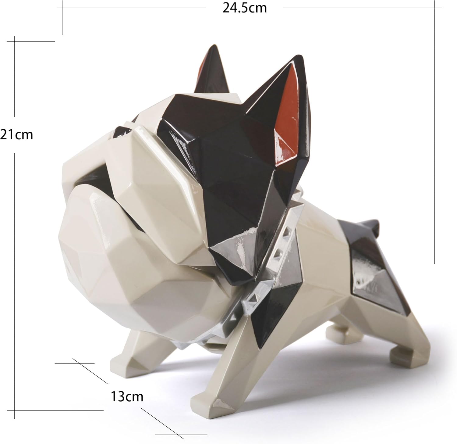 Geometric French Bulldog — Sculpture and Treat Container